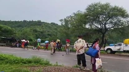 Heavy rain alert in Punjab NH blocked in Pathankot weather update