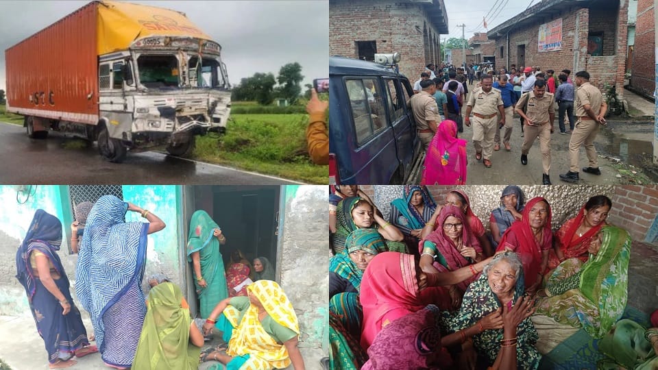 Bulandshahr road accident eight dead had gone to visit Jaharveer Baba