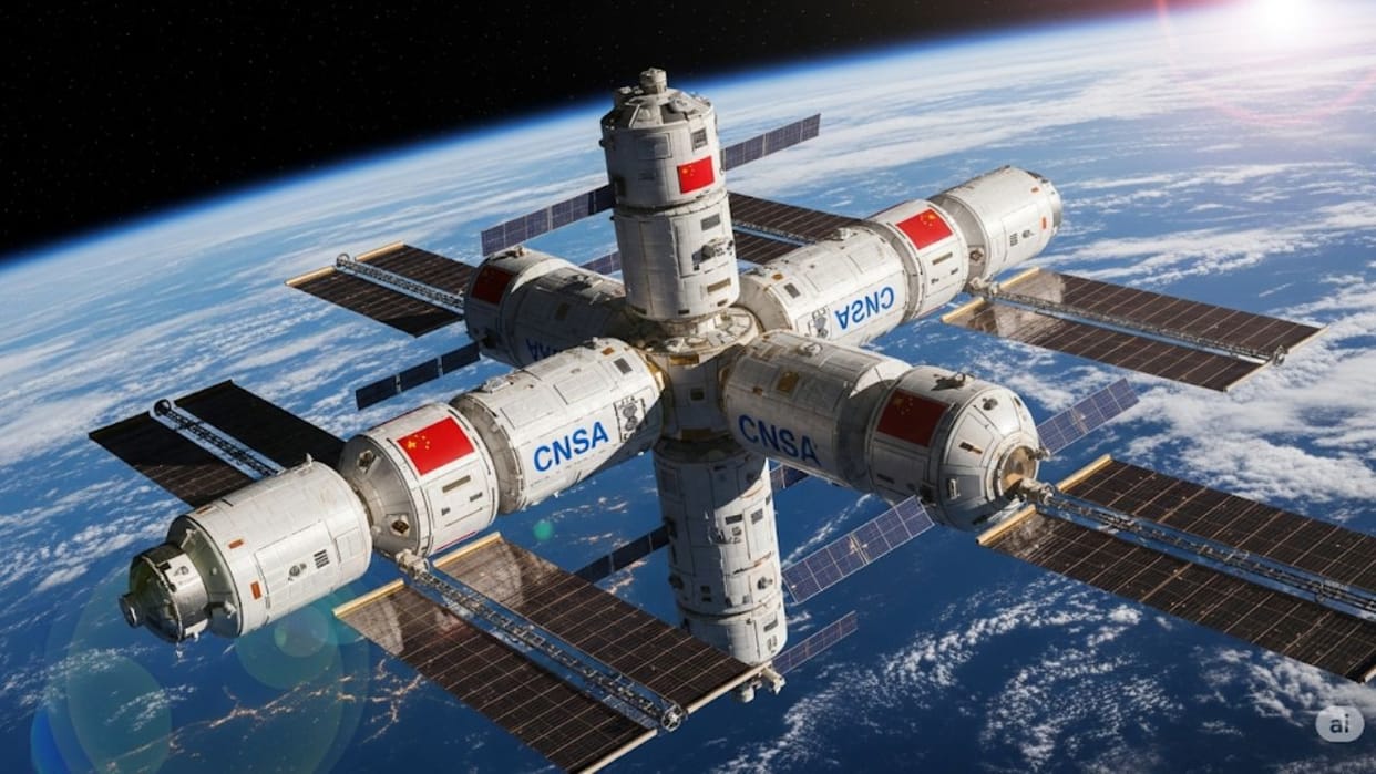 China Moon landing Mission 2030 Astronauts Space Station Zhang Jingbo Shenzhou Mission news and updates