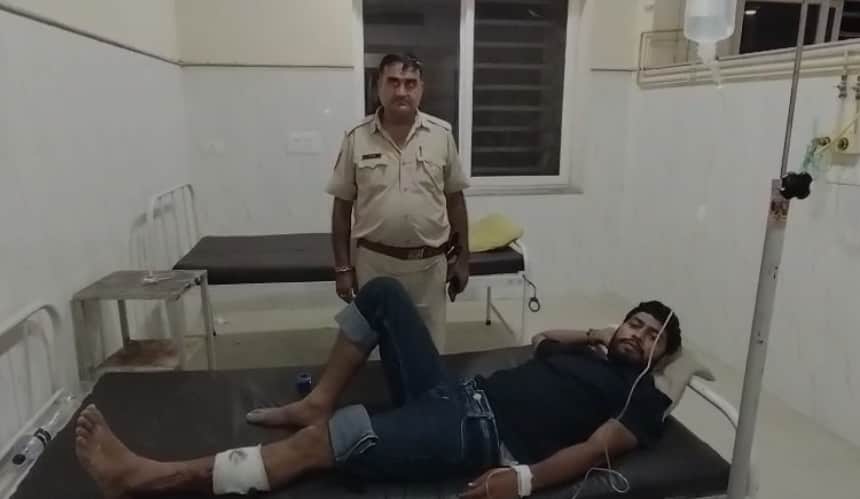 Dholpur News accused in firing case on grocery merchant escaped from custody injured by police bullet