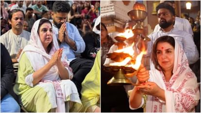 farah khan rishikesh trip with cook dilip shares magical ganga aarti experience