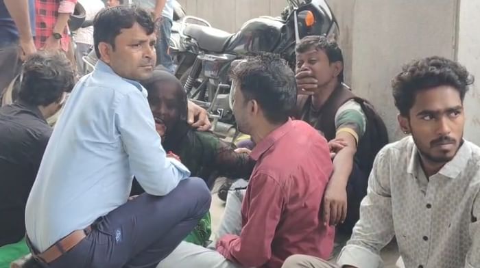 road accident in Greater Noida Car hits four teenagers riding a bike all die