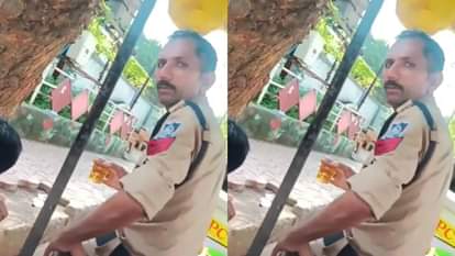 हेड कांस्टेबल संग जाम छलकाते दिखे SI साहब