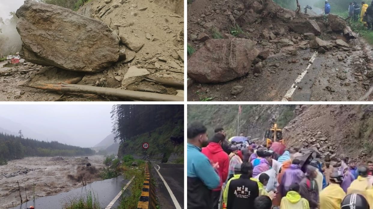Heavy rain in Himachal five dead Mani Mahesh Yatra stopped schools will remain closed in many districts