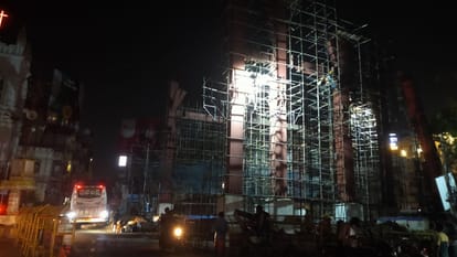 निर्माणाधीन गिरजाघर रोपवे स्टेशन