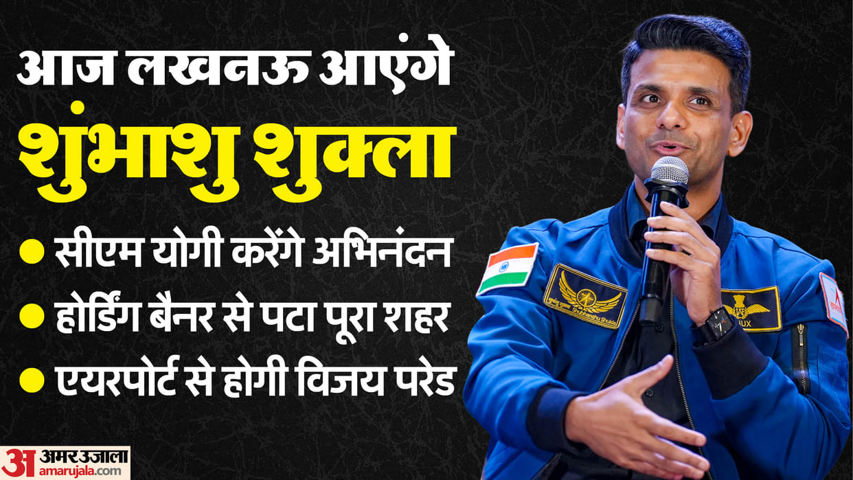 Shubhanshu Shukla, who returned from space travel, is coming home today, Lucknow decorated to welcome