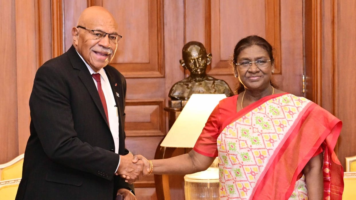 Fiji Prime Minister Sitiveni Rabuka met President Draupadi Murmu discussed health and digital cooperation
