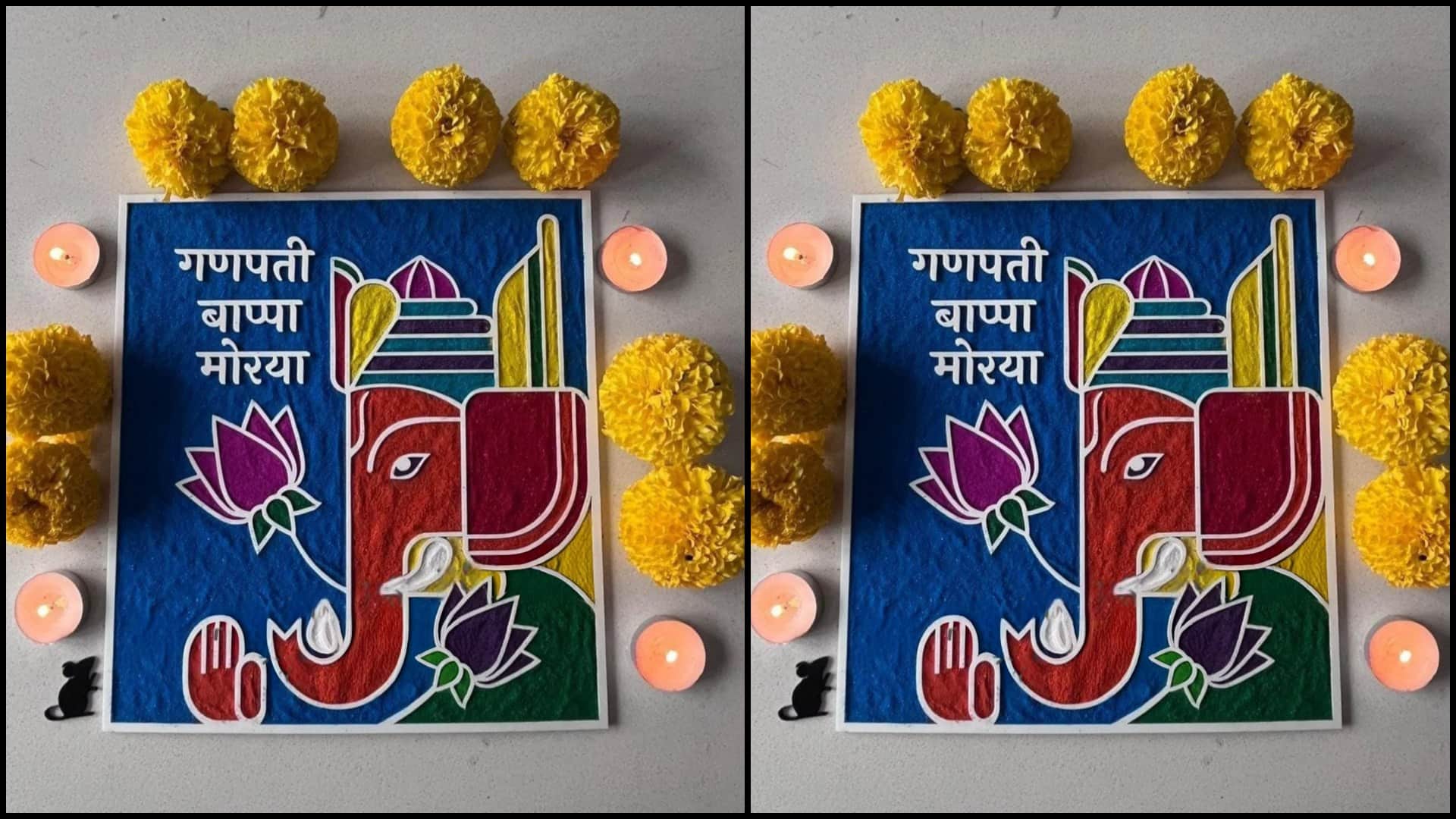 Ganesh Chaturthi 2025 Beautiful Rangoli Designs to Decorate Your Home and Entrance