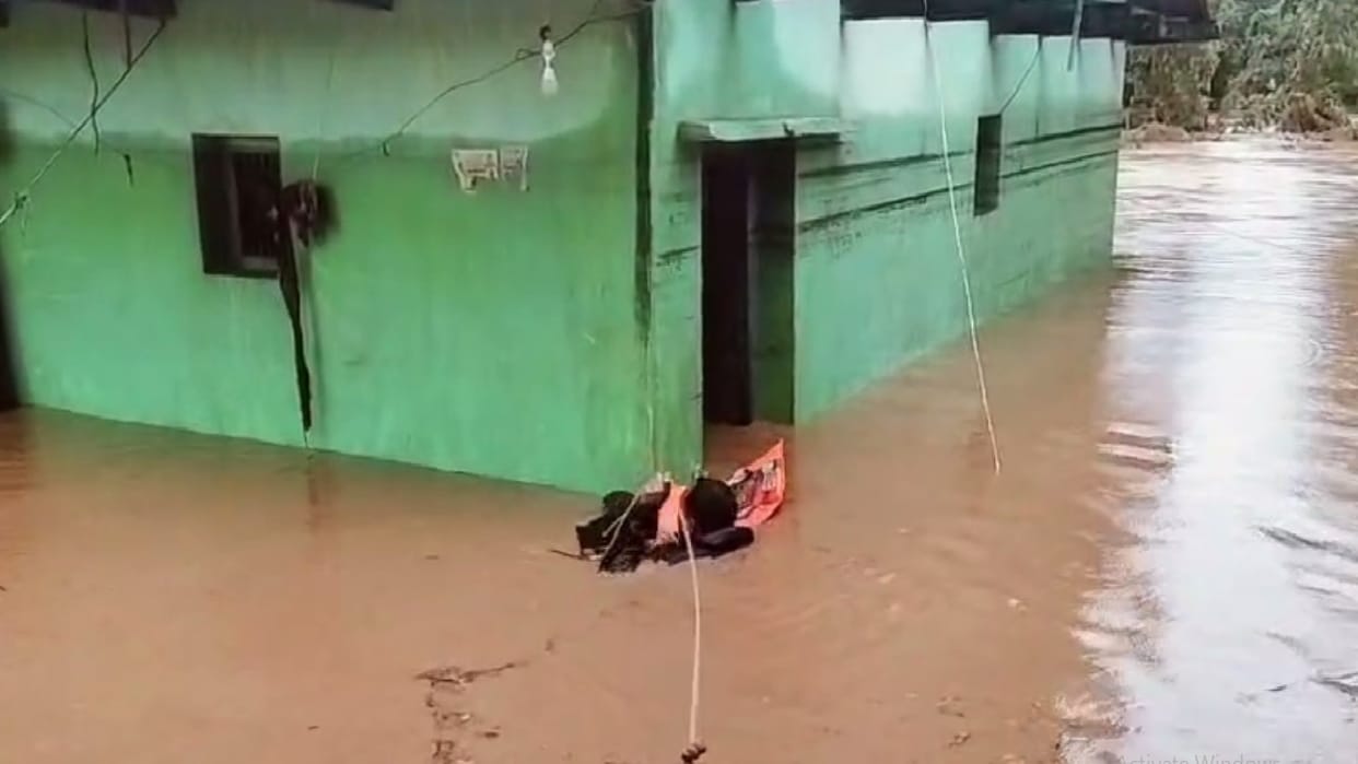 Continuous rain caused landslide on NH 63