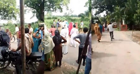 Kanpur Bhitargaon ADO ISB accused of embezzlement women of the group beat him fiercely with slippers