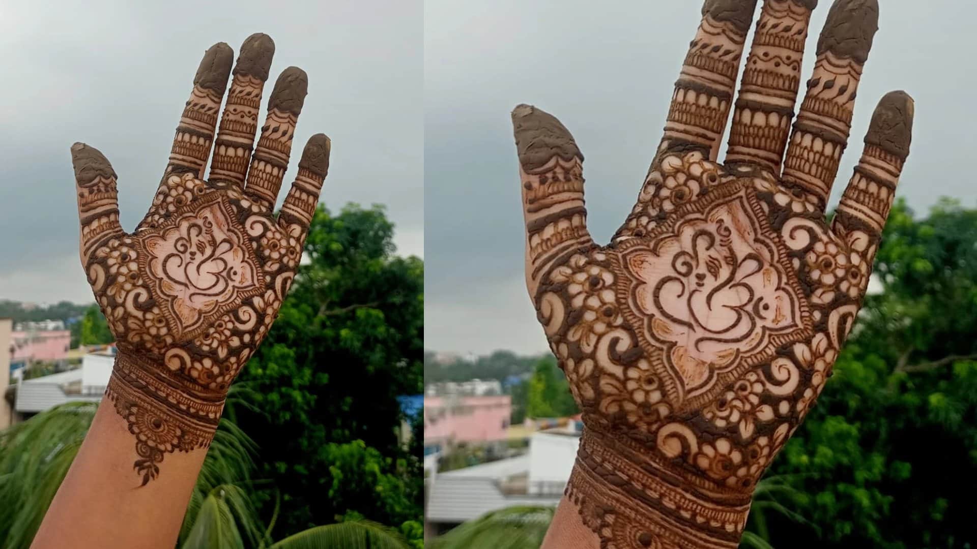 Ganesh Chaturthi Special Mehndi photos in HD Ganesh Chaturthi mehndi design