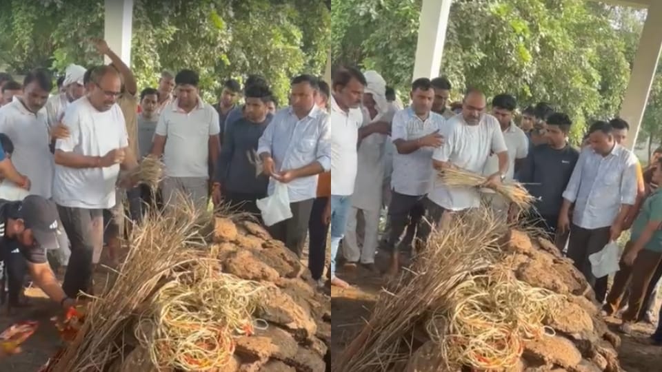 A new video in Nikki murder case father-in-law lit the funeral pyre