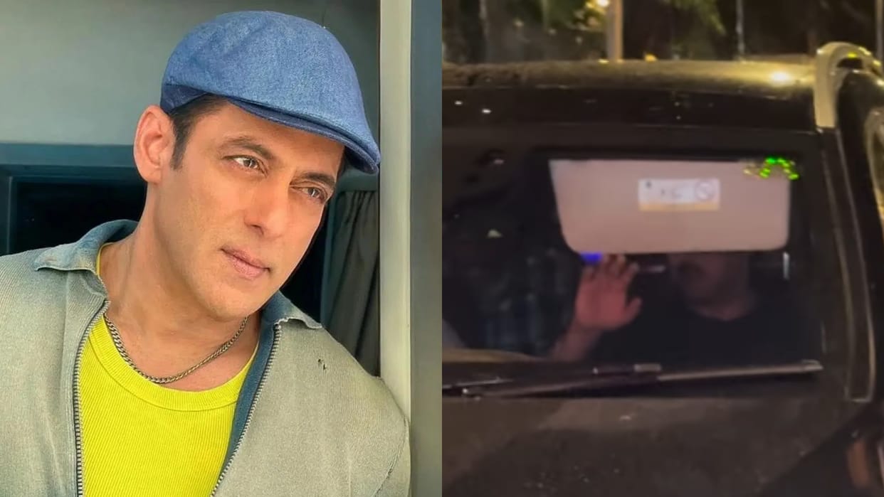 Salman Khan Hiding His Face Security Instructed Paparazzi To Stay Away
