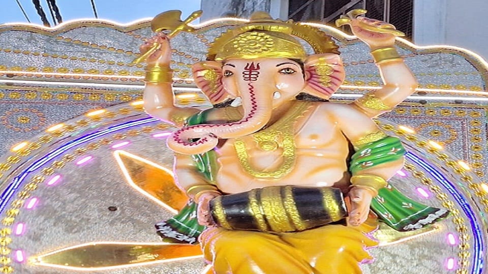 Ganesh Shobha Yatra took place in Sikandrarao