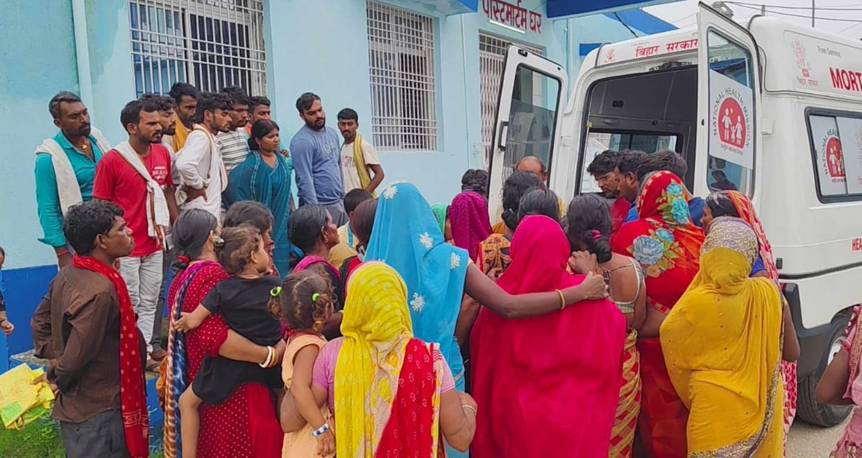 Road accident in Sheikhpura, woman dies after being hit by high speed bike