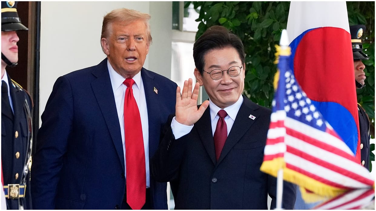 South Korean president Lee Jae Myung joked about building Trump Tower in North Korea playing golf