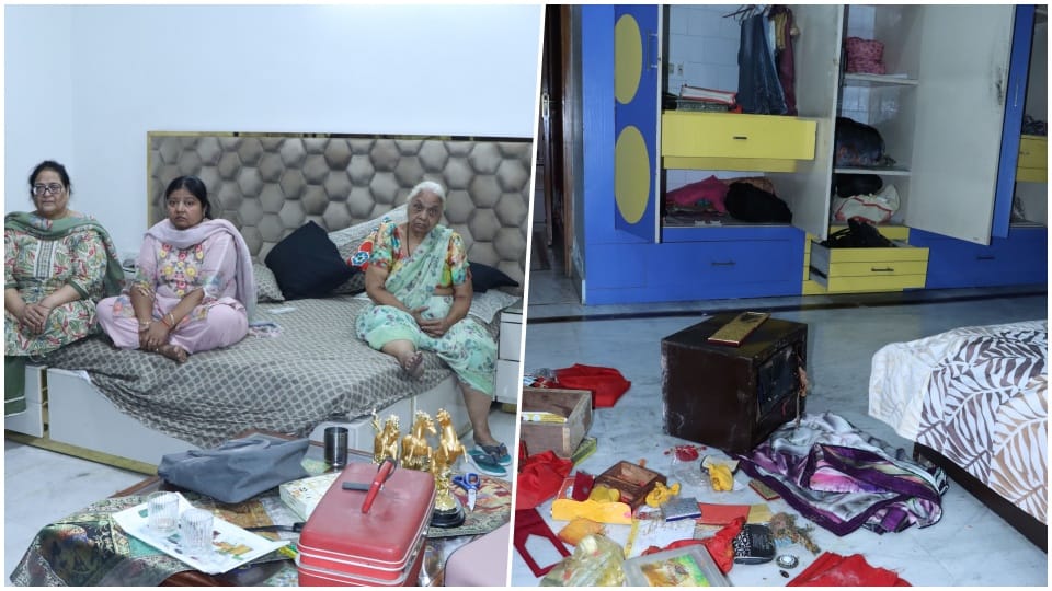 entrepreneur's mother and wife were held hostage in their house and robbed of Rs 45 lakh
