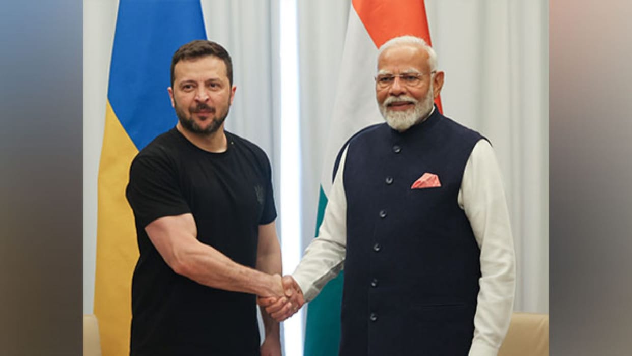 Ukrainian President Volodymyr Zelensky thanked PM Modi expressed hope from India for peace