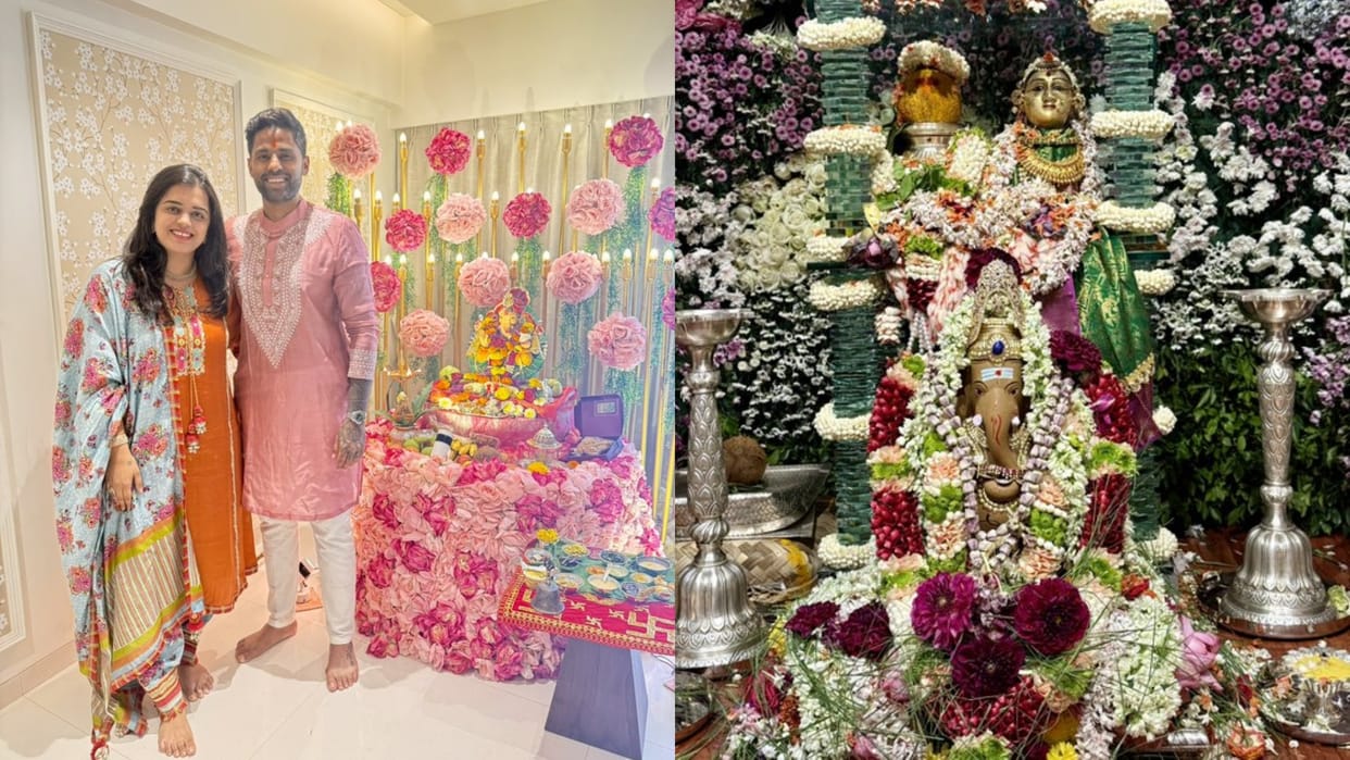 indian sports persons celebrating ganesh chaturthi 2025 anil kumble suryakumar yadav see photos