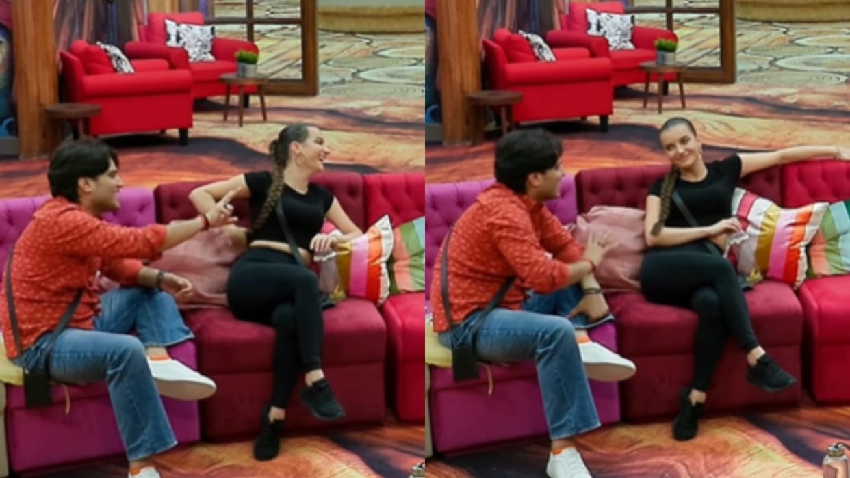bigg boss 19 mridul tiwari natalia janoszek flirt video goes viral first lovestory bb 19