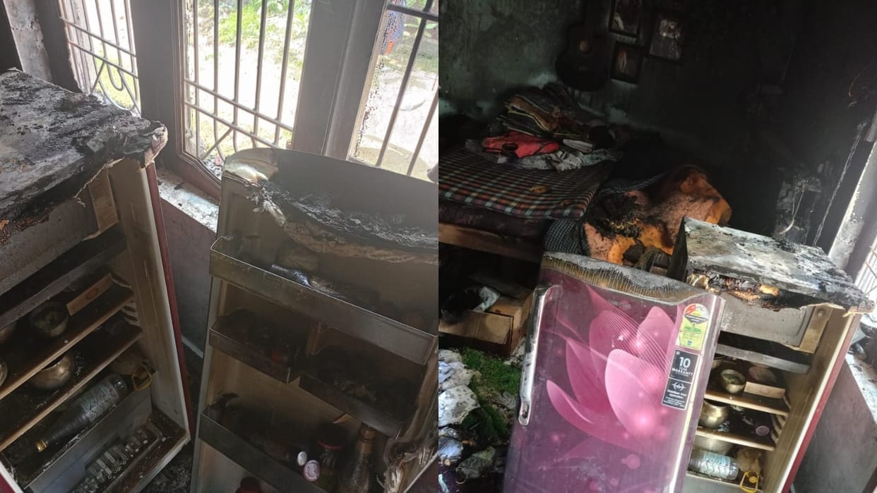 Fire broke out in the room due to short circuit in Budaun