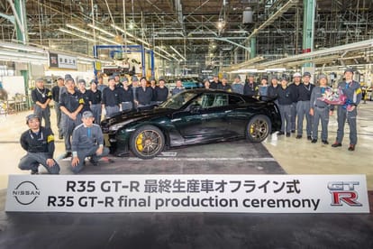 Nissan pulls plug on GT-R iconic Sports Car bids farewell to R35 GT-R as final vehicle rolls off the line