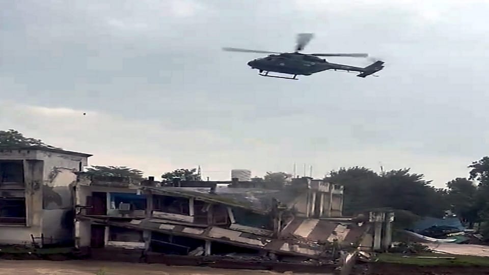 Salute to courage of army Civilians and CRPF personnel rescued from half-collapsed building in Pathankot