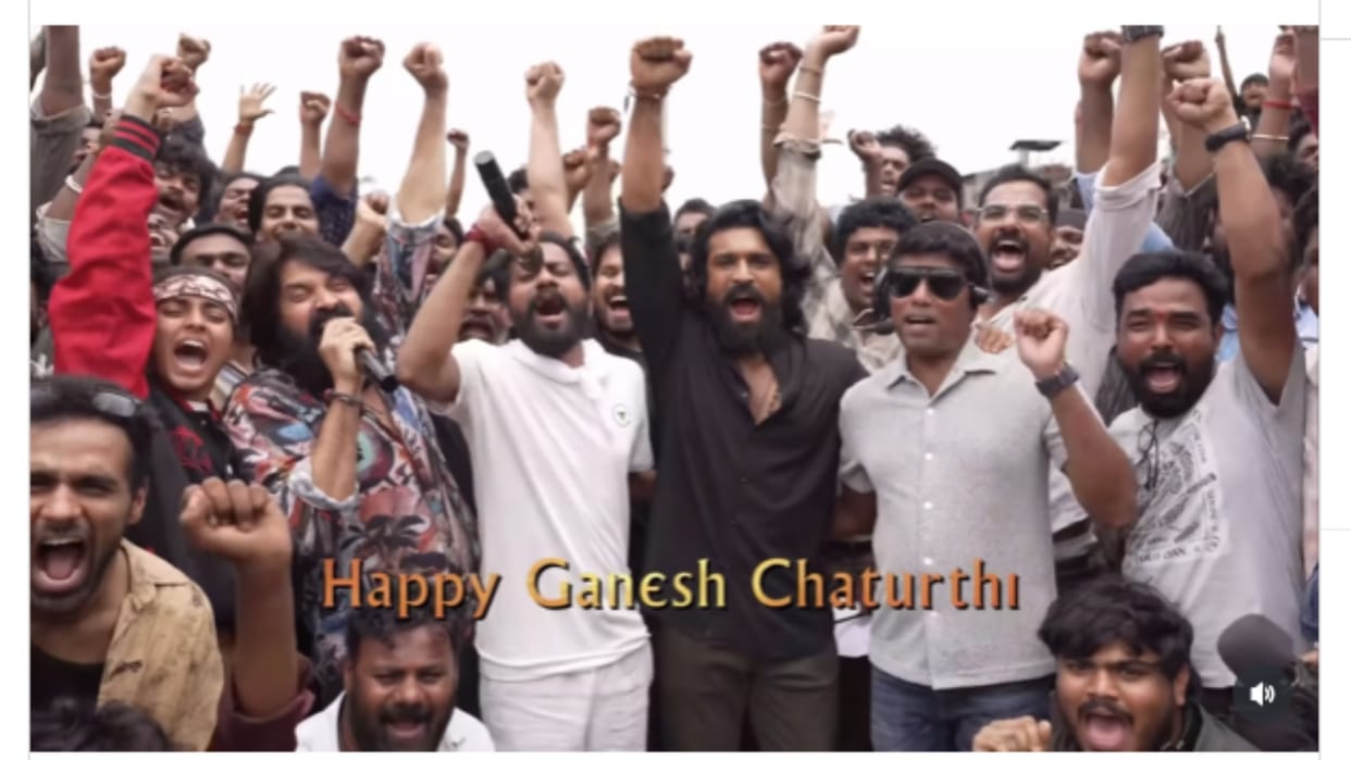 ram charan peddi song shoot begins wishe ganesh chaturthi Lord Ganesha bring peace success positivity in lives