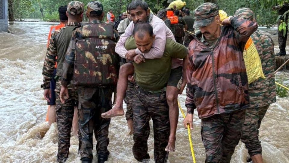 Salute to courage of army Civilians and CRPF personnel rescued from half-collapsed building in Pathankot