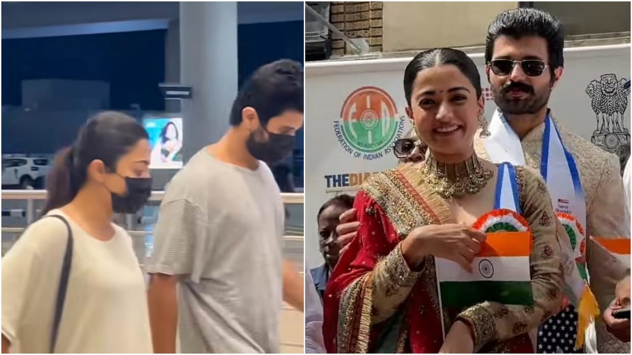 Rashmika Mandanna And Vijay Deverakonda Spotted Together In Hyderabad Airport Fans Said Best Couple