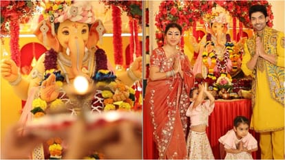 Happy Ganesh Chaturthi 2025: Himesh Reshammiya to Debinna Gurmeet Choudhary Celebs Performing Ganpati Aarti