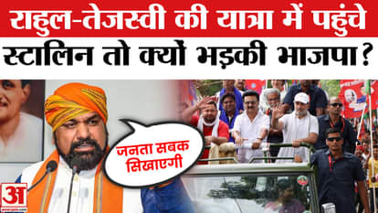 BJP got angry when MK Stalin reached Rahul Gandhi-Tejaswi Yadav's Voter Adhikar Yatra