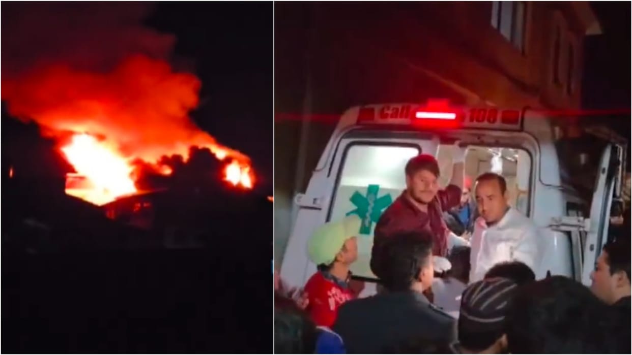 Residential houses caught fire in Kishtwar