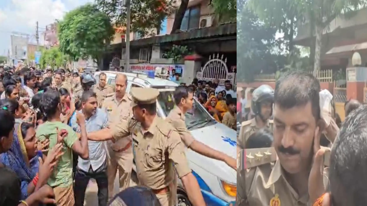 In Gorakhpur, case has been registered against miscreants on complaint of SO of Gorakhnath police station.