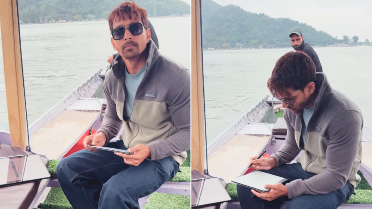 Harshvardhan Rane juggles between film Silaa and academics studies in a shikaara in bwtween shots