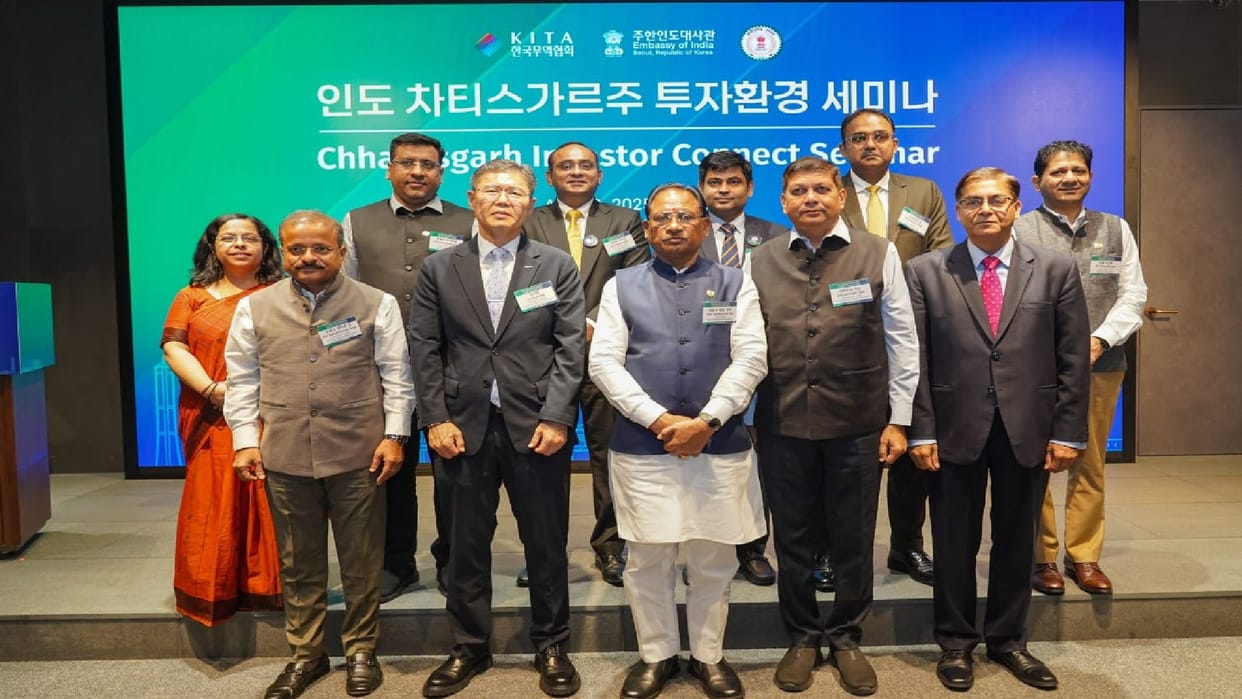 Chief Minister Vishnudev Sai invited investors in South Korea to come to Chhattisgarh