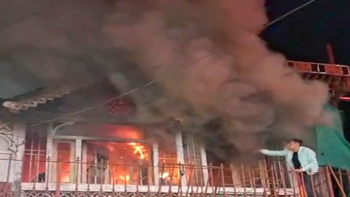 A woman died in a fire at Nainital Old London House