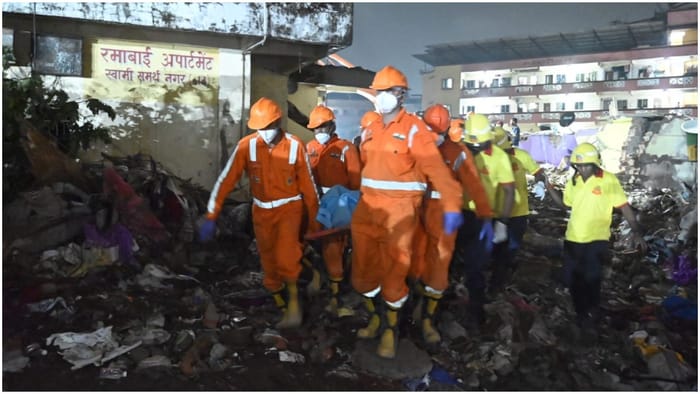 Maharashtra: 15 people died rear portion of four-storey Ramabai Apartments building located Vasai NDRF
