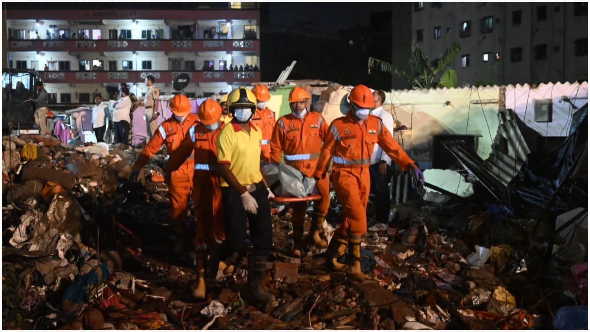 Maharashtra: 15 people died rear portion of four-storey Ramabai Apartments building located Vasai NDRF