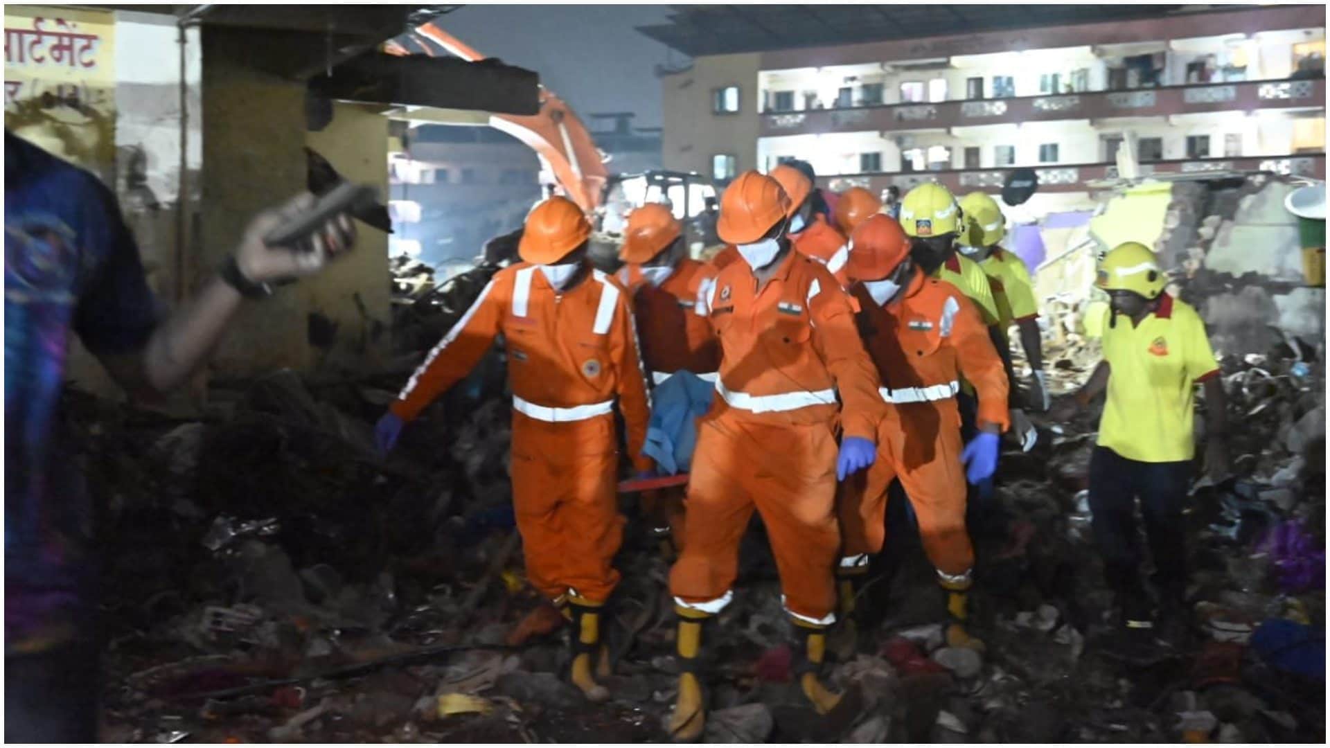 Maharashtra: 15 people died rear portion of four-storey Ramabai Apartments building located Vasai NDRF