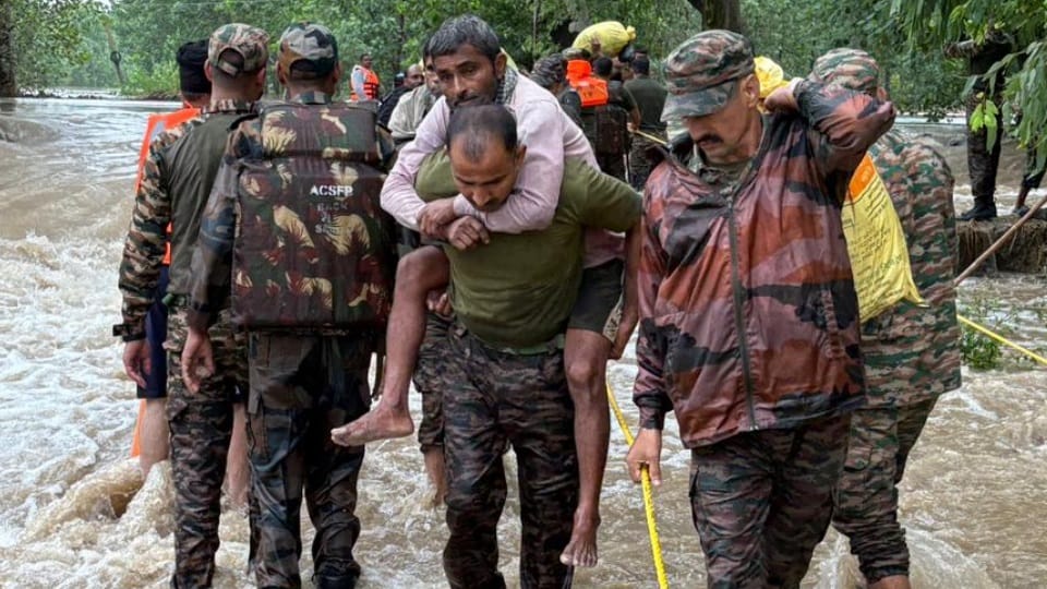 Flood in Punjab Ujj Ravi Beas Sutlej overflowing submerged villages CM bhagwant mann