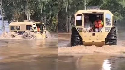 Army Deploys Border Survelance SMV Ator N -1200 in Flood Hit Punjab - Amar Ujala Hindi News Live - Punjab Flood: This special vehicle of the army is saving the lives of people trapped in floods,