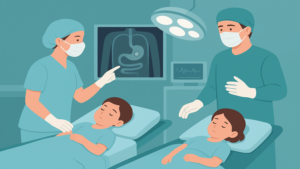 Three and four year old brother and sister swallowed 16 magnets