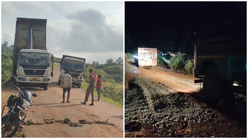 Jagdalpur district administration got the roads damaged by rain repaired