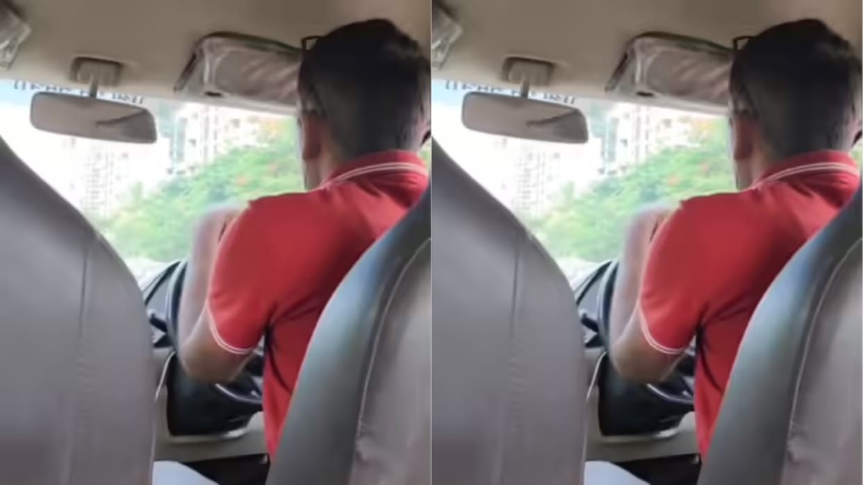 A woman was feeding her baby in a cab the driver tilted the window as soon as he saw her people praised her