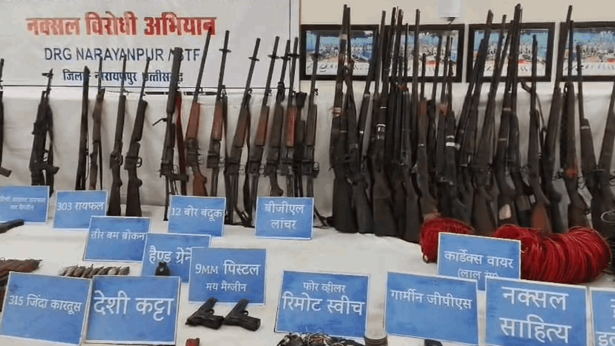 Operation Monsoon achieved great success and Naxals dumped weapons were recovered