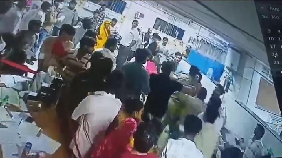 Doctors went on strike in JN Medical College