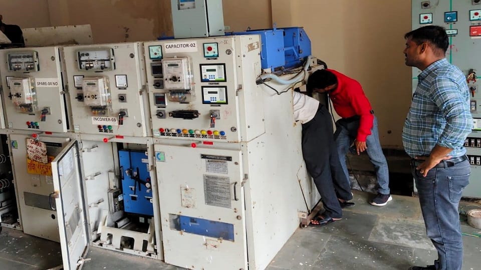 Explosion in the control panel at bijli ghar