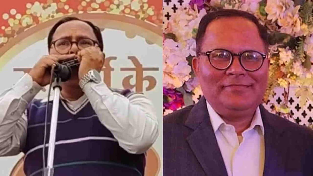 Amar Ujala senior journalist Rakesh Khanduri was a talented artist surprised everyone by playing mouth organ