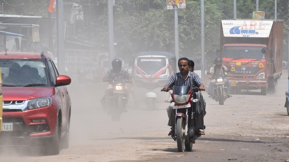 Dust in Aligarh city